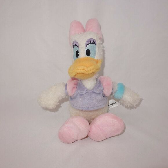 Exclusive Walt Disney Parks Daisy Duck Shaggy Stuffed Plush Animal Toy - Picture 1 of 5